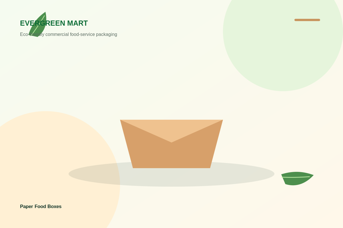 Paper Food Boxes option 2