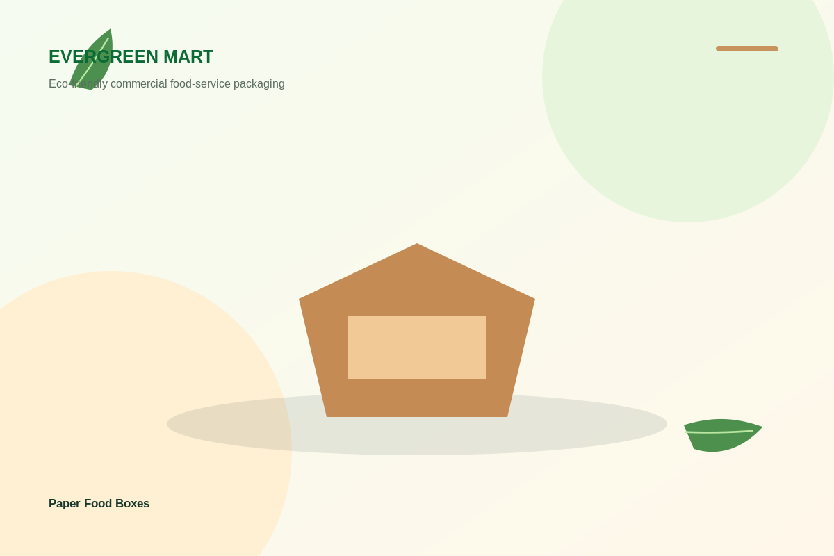Paper Food Boxes option 3